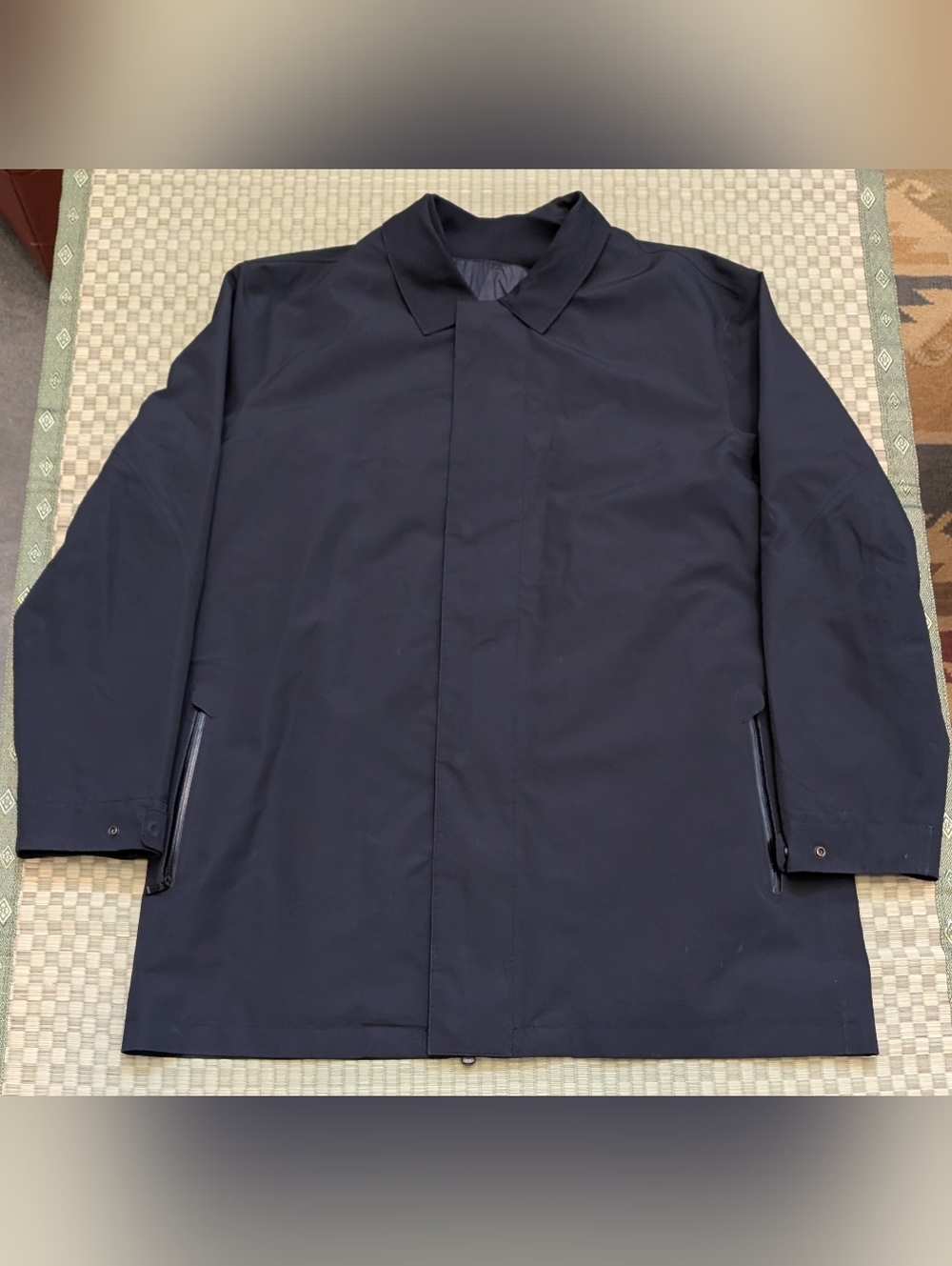 Z Zegna Water Resistant Car Coat w/ Removable Thermore Liner Black Men's Size XL